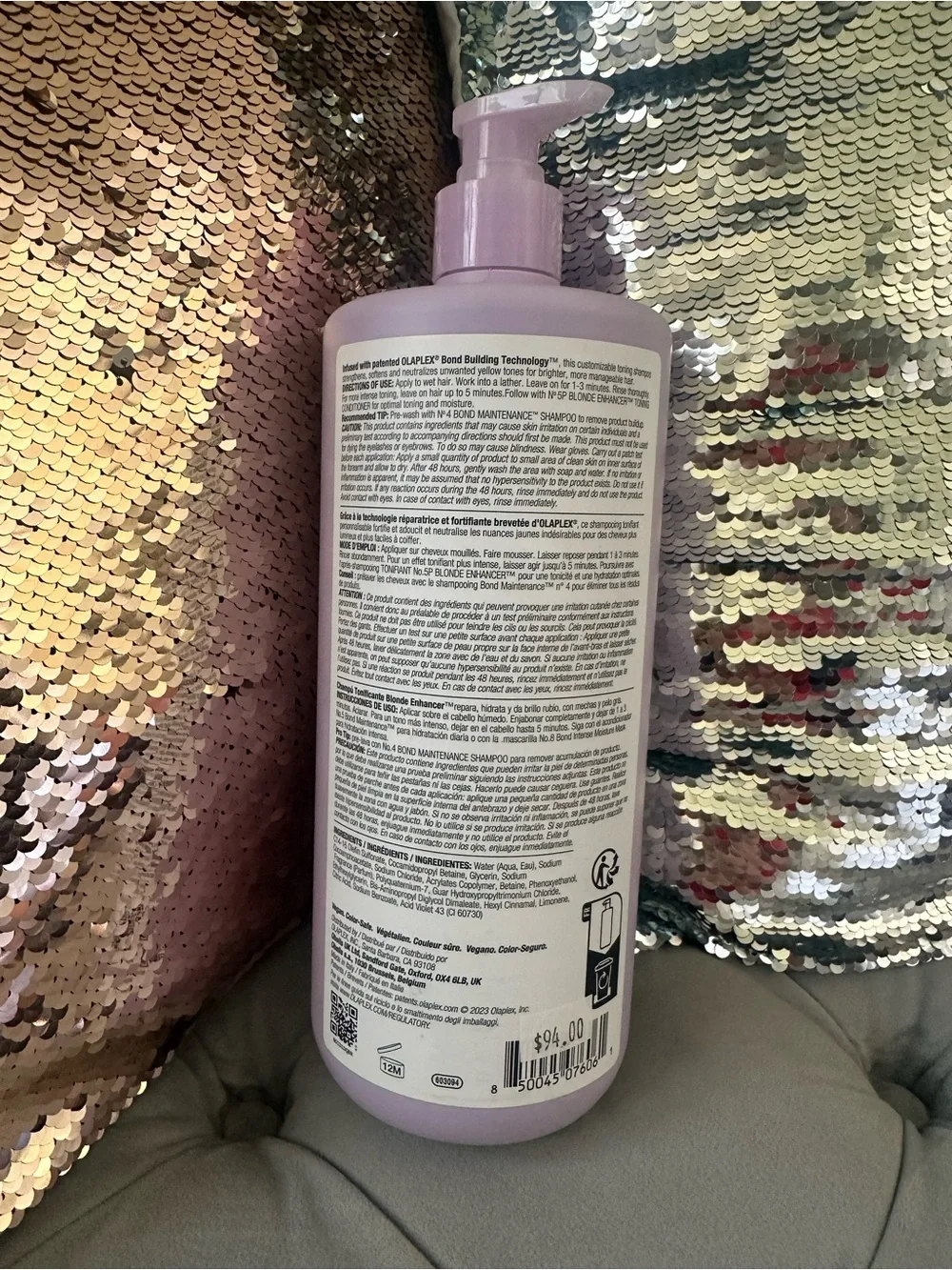 OLAPLEX No.4P Blonde Enhancer Toning Shampoo with pump